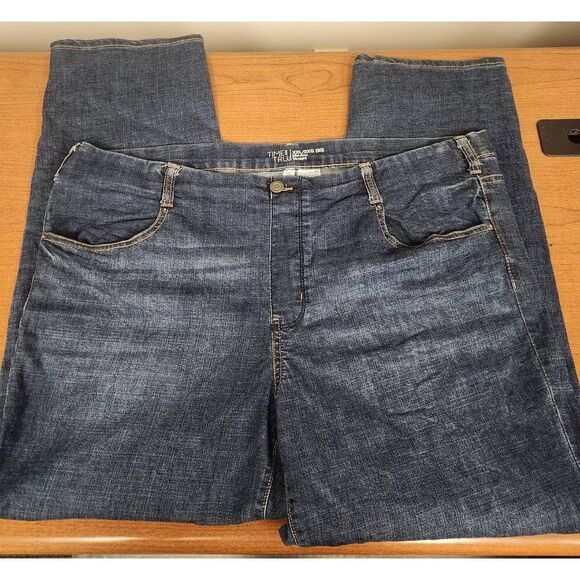 Time and tru 2x(20) jeans. Measures approx 42 waist,  28 inseam and 12 rise (R) - Picture 1 of 5